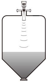 雷達(dá)液位變送器錐形罐安裝示意圖
